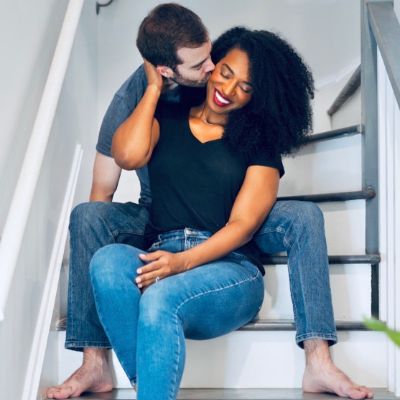 Juanita Tolliver with her husband, Chris Leist